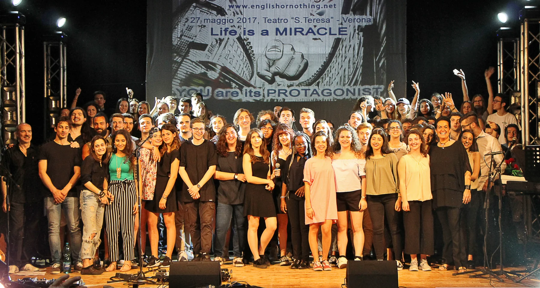 Foto di gruppo al termine dell’edizione 2017