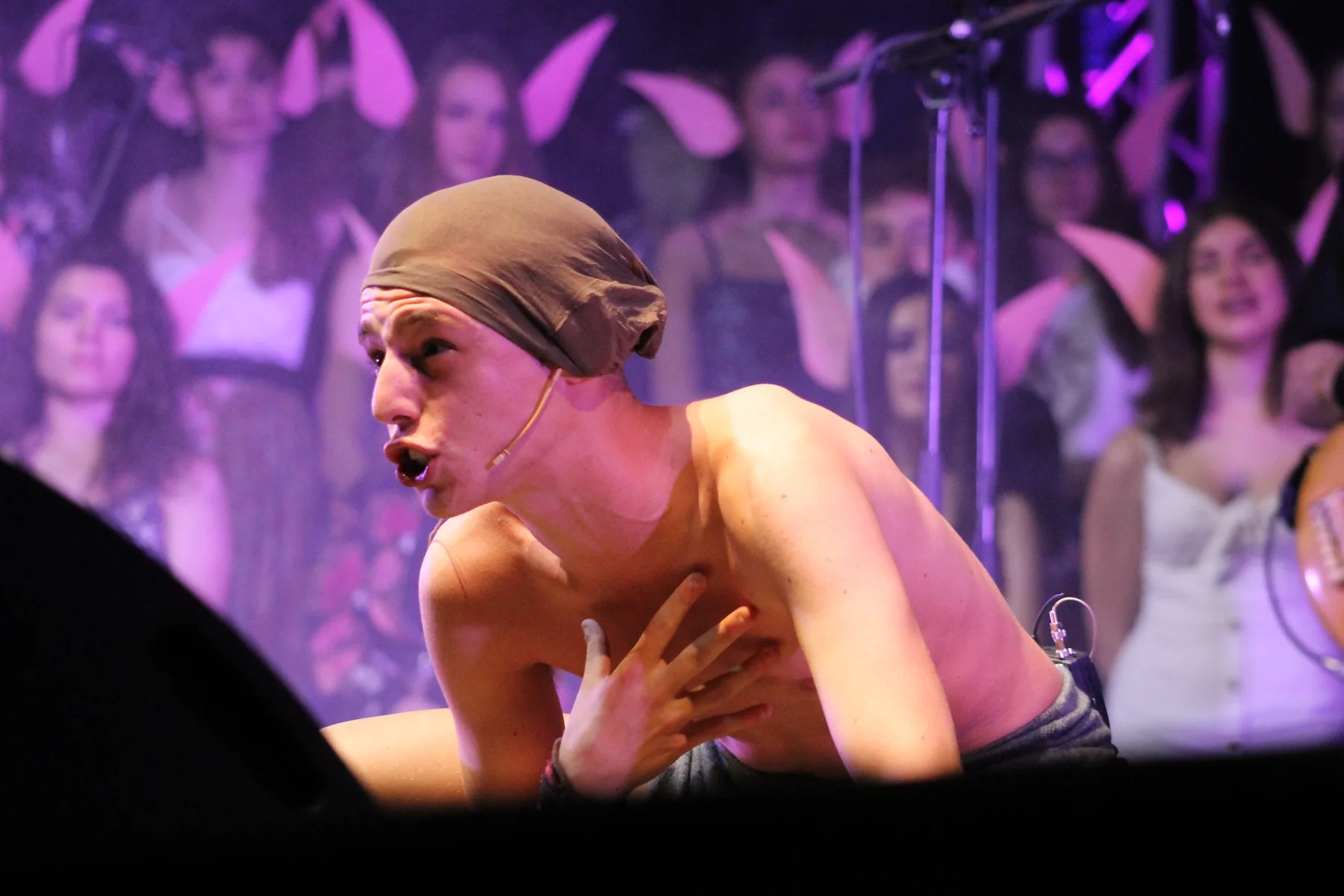 Primo piano teatrale durante l’edizione 2018